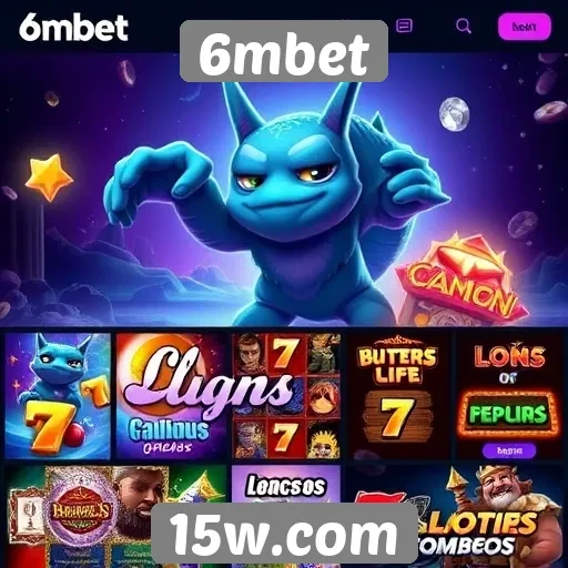 Variedade de jogos disponíveis na plataforma 6mbet